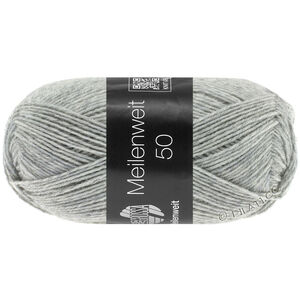 Lana Grossa MEILENWEIT 50g | 1346-светло-серый меланжевый