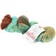 Lana Grossa MEILENWEIT 100g Merino Hand-dyed | 308-тёмно-коричневый/бирюзово-синий/мята/светло-бежевый/песочно-бежевый/цвет ржавчины