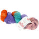 Lana Grossa MEILENWEIT 100g Merino Hand-dyed | 309-оранжевый/сине-фиолетовый/мята/жёлто-зелёный/розовый/ярко-розовый/голубой