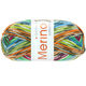 Lana Grossa MEILENWEIT 100g Merino Extrafine Meran | 2588-белый/антрацитовый/оранжевый/лайм/бирюзовый/зелёный/ярко-розовый