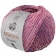 Lana Grossa MEILENWEIT 100g Merino Extrafine Shades | 7224-розовый/ярко-розовый/охра/сине-фиолетовый/тёмно-красный