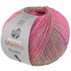 Lana Grossa MEILENWEIT 100g Merino Extrafine Shades | 7226-ярко-розовый/абрикос/бирюзовый/светло-желтый