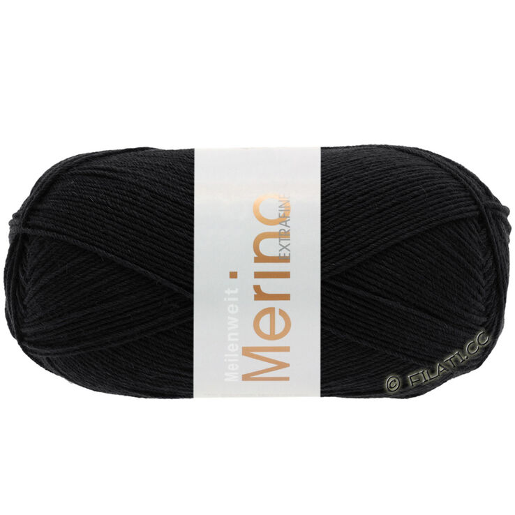 Lana Grossa MEILENWEIT 100g Merino Extrafine | 2402-чёрный