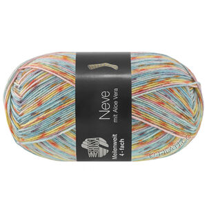 Lana Grossa MEILENWEIT 100g Neve | 4437-бирюзовый/розовый/жёлтый/цвет ржавчины/мятно-бирюзовый/сиреневый/тёмно-серый