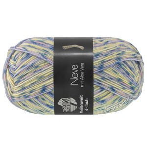 Lana Grossa MEILENWEIT 100g Neve | 4438-ванильный/джинс/кобальтовый/сиреневый/серо-синий