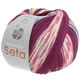 Lana Grossa MEILENWEIT 100g Seta Adriana | 3242-фуксия/белый/пурпурный/оранжевый/розовый