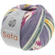 Lana Grossa MEILENWEIT 100g Seta Adriana | 3247-сурово-белый/жёлтый/тёмно-зелёный/серый/фуксия