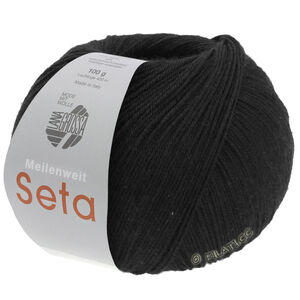 Lana Grossa MEILENWEIT 100g Seta | 16-чёрный