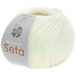 Lana Grossa MEILENWEIT 100g Seta | 24-ослепительно-белый