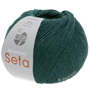 Lana Grossa MEILENWEIT 100g Seta | 35-тёмный сине-зелёный