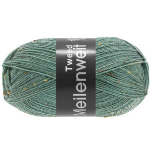 Lana Grossa MEILENWEIT 100g Tweed | 166-серо-зелёный