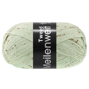 Lana Grossa MEILENWEIT 100g Tweed | 182-бело-зелёный