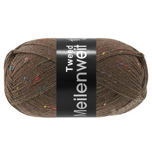 Lana Grossa MEILENWEIT 100g Tweed | 184-тёмно-коричневый