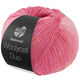 Lana Grossa MEILENWEIT 100g Woolycell Duo | 6001-розовый/ярко-розовый/бледно-оранжевый