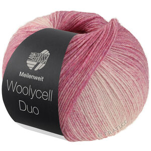 Lana Grossa MEILENWEIT 100g Woolycell Duo | 6002-фиолетовая фуксия/фиалка фиолетовая/розовый