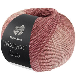 Lana Grossa MEILENWEIT 100g Woolycell Duo | 6011-песочно-бежевый/нуга/красно-коричневый