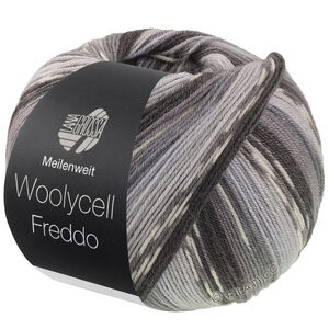 Lana Grossa MEILENWEIT 100g Woolycell Freddo | 6045-светло-серый/серый камень/серый/тёмно-серый/антрацитовый/серебристо-серый
