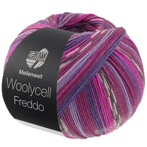 Lana Grossa MEILENWEIT 100g Woolycell Freddo | 6047-красно-фиолетовый/лавандовый/тёмно-фиолетовый/фуксия/тёмно-серый/розовый