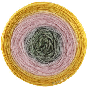 Lana Grossa MERINO LACE AQUARELL | 02-карри/пыльно-розовый/серо-зелёный