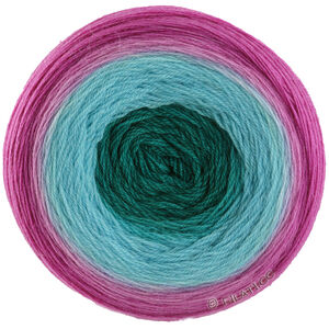 Lana Grossa MERINO LACE AQUARELL | 03-петрольный/бирюзовый/фуксия
