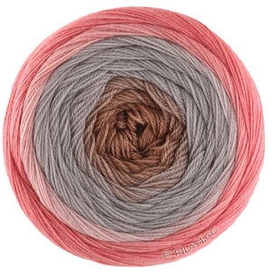Lana Grossa MERINO LACE AQUARELL | 05-вересково-красный/серо-коричневый/нуга