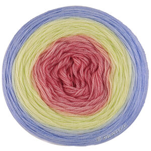 Lana Grossa MERINO LACE AQUARELL | 14-лососевый/цитрусово-жёлтый/светло-серый/голубой