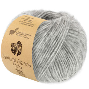 Lana Grossa NATURAL ALPACA Pelo | 003-светло-серый меланжевый