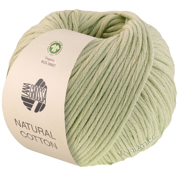 Lana Grossa NATURAL COTTON (GOTS) | 01-бледно-зелёный