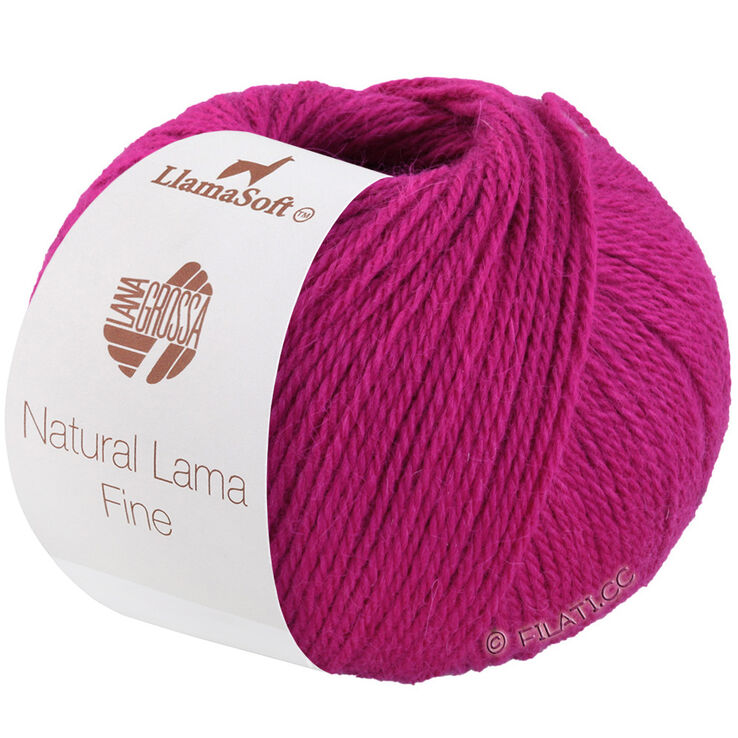 Lana Grossa NATURAL LAMA FINE | 103-ярко-розовый
