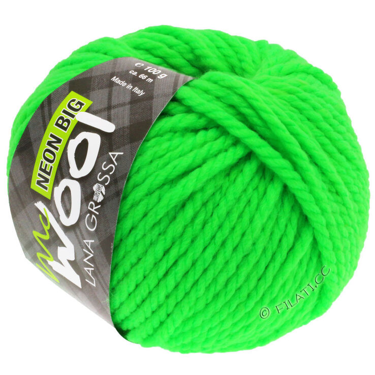 Lana Grossa NEON big (McWool) | 501-неоново-зелёный
