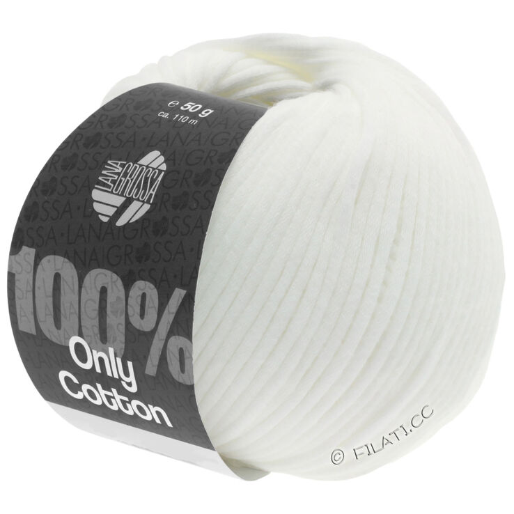Lana Grossa ONLY COTTON | 01-белый