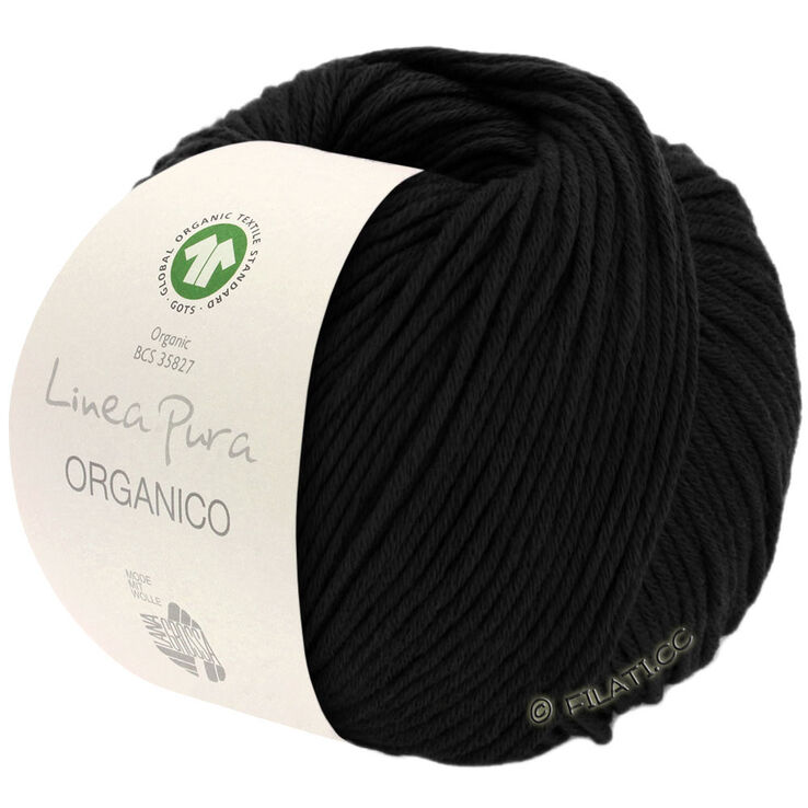 Lana Grossa ORGANICO (Linea Pura) | 014-чёрный