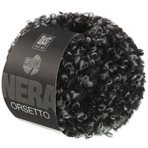 Lana Grossa ORSETTO Moulinè (Nera | 106-чёрный/серый