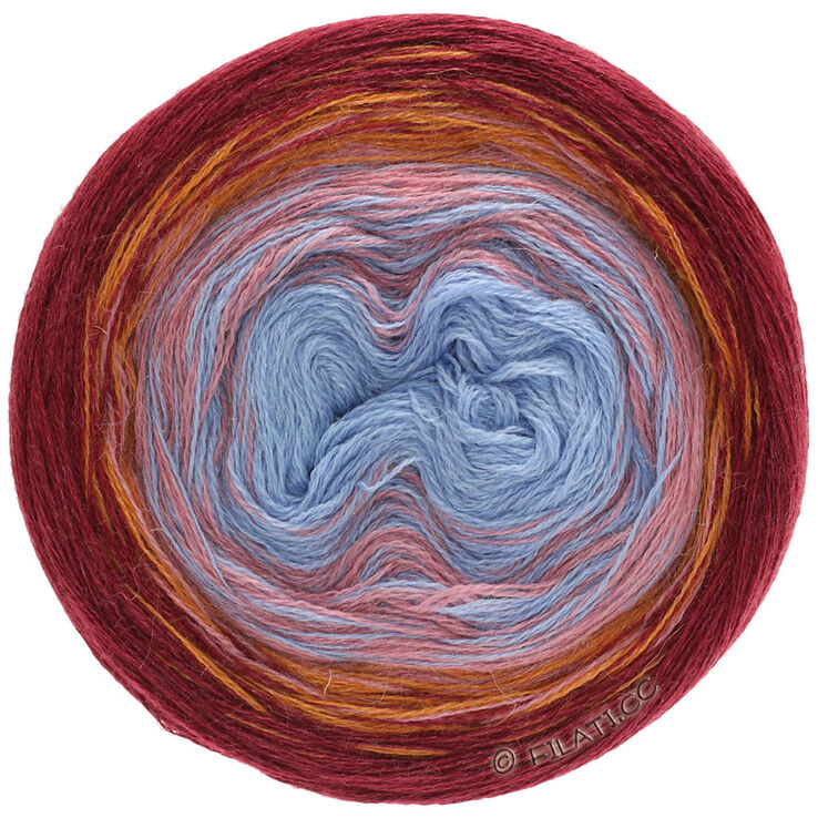 Lana Grossa SHADES OF ALPACA SILK | 301-голубой/синий/розовый/оранжевый/бордовый