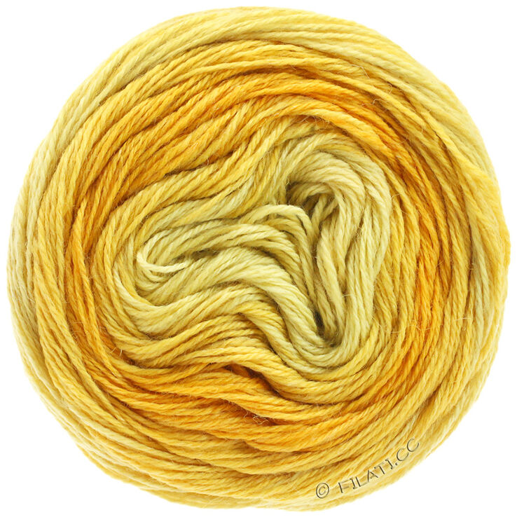 Lana Grossa SLOW WOOL LINO Dégradé | 201-ванильный/желтково-жёлтый/шафраново-жёлтый
