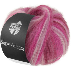 Lana Grossa SUPERKID SETA | 111-розовый/ярко-розовый/винно-красный
