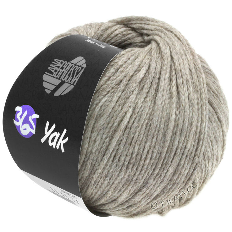 Lana Grossa 365 YAK | 01-натуральный/грейдж