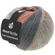 Lana Grossa MEILENWEIT 100g Yak Colorblock (ABOUT BERLIN) | 637-серо-коричневый/серый/серо-розовый/оранжевый/тёмно-серый меланжевый