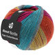 Lana Grossa MEILENWEIT 100g Yak Colorblock (ABOUT BERLIN) | 638-фуксия/нефрит/серо-зелёный/серо-жёлтый/оранжевый меланжевый