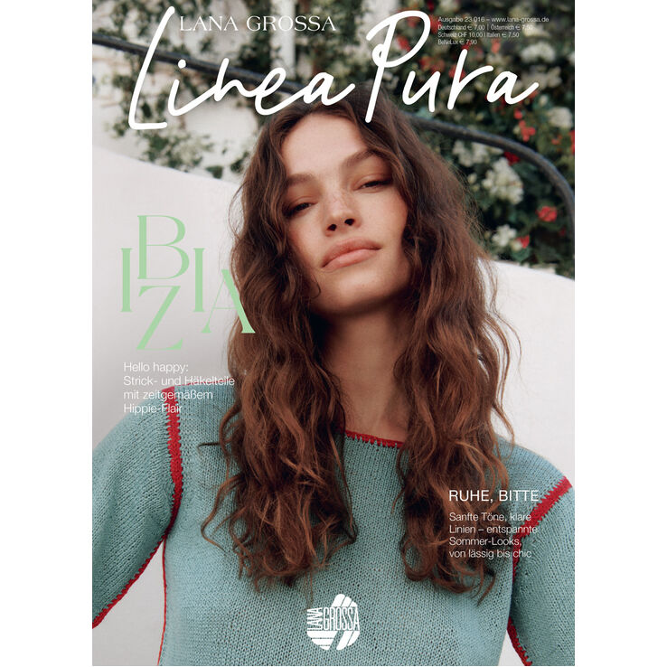 LINEA PURA No. 16 - Журнал на немецком,  инструкции на русском языке от Lana Grossa