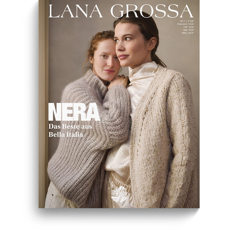 Nera No. 1 - Журнал на немецком,  инструкции на русском языке от Lana Grossa