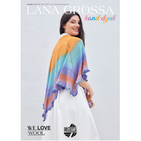 HAND-DYED No. 4 - Журнал на немецком,  инструкции на русском языке от Lana Grossa