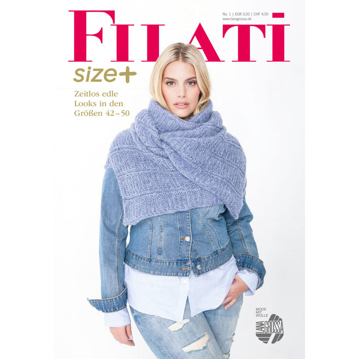FILATI Size Plus - Журнал на немецком языке, инструкции на русском от Lana Grossa