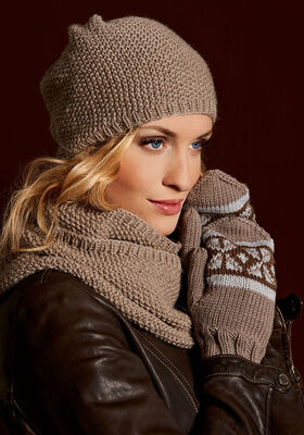 Варежки с жаккардовым узором Cool Wool Big uni/melange от Lana Grossa