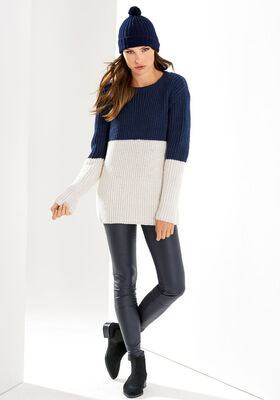 Шапка с отворотом Cool Wool Melange от Lana Grossa