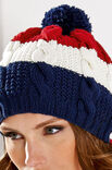Lana Grossa Шапка с косами и жемчужным структурным узором Cool Wool Big uni/melange