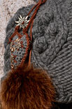 Lana Grossa Сердечко, выполненное крючком Cool Wool Big Melange/uni