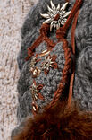 Lana Grossa Сердечко, выполненное крючком Cool Wool Big Melange/uni