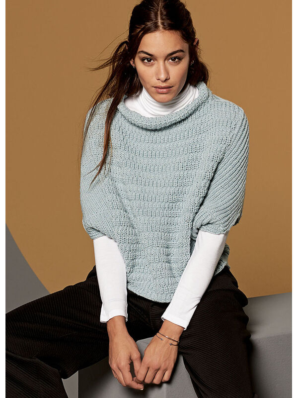 Lana Grossa КОРОТКИЙ ПУЛОВЕР Cool Wool big