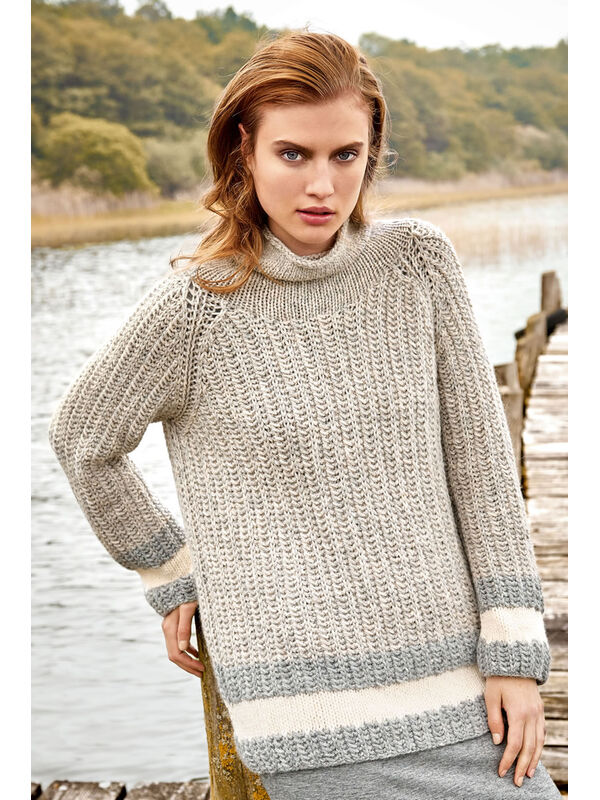 Lana Grossa ПУЛОВЕР Alta Moda Alpaca